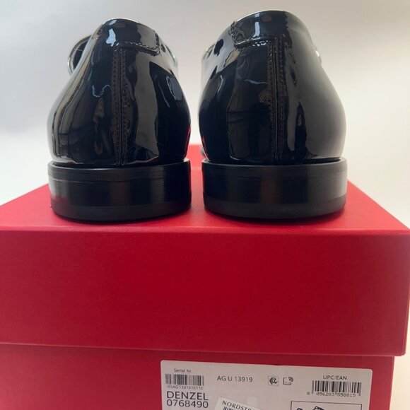 Salvatore Ferragamo Denzel Men Shoes Black Patent Leather Formal Shoes Size 11E main image 4